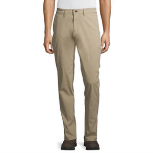 George Men's Size 30x30 Athletic Fit Chino Pants Stone Wash